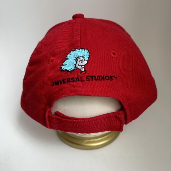 Thing 2 Baseball Hat Universal Studios Adjustable Strap Back 100% Cotton Cap Red - Picture 6 of 12